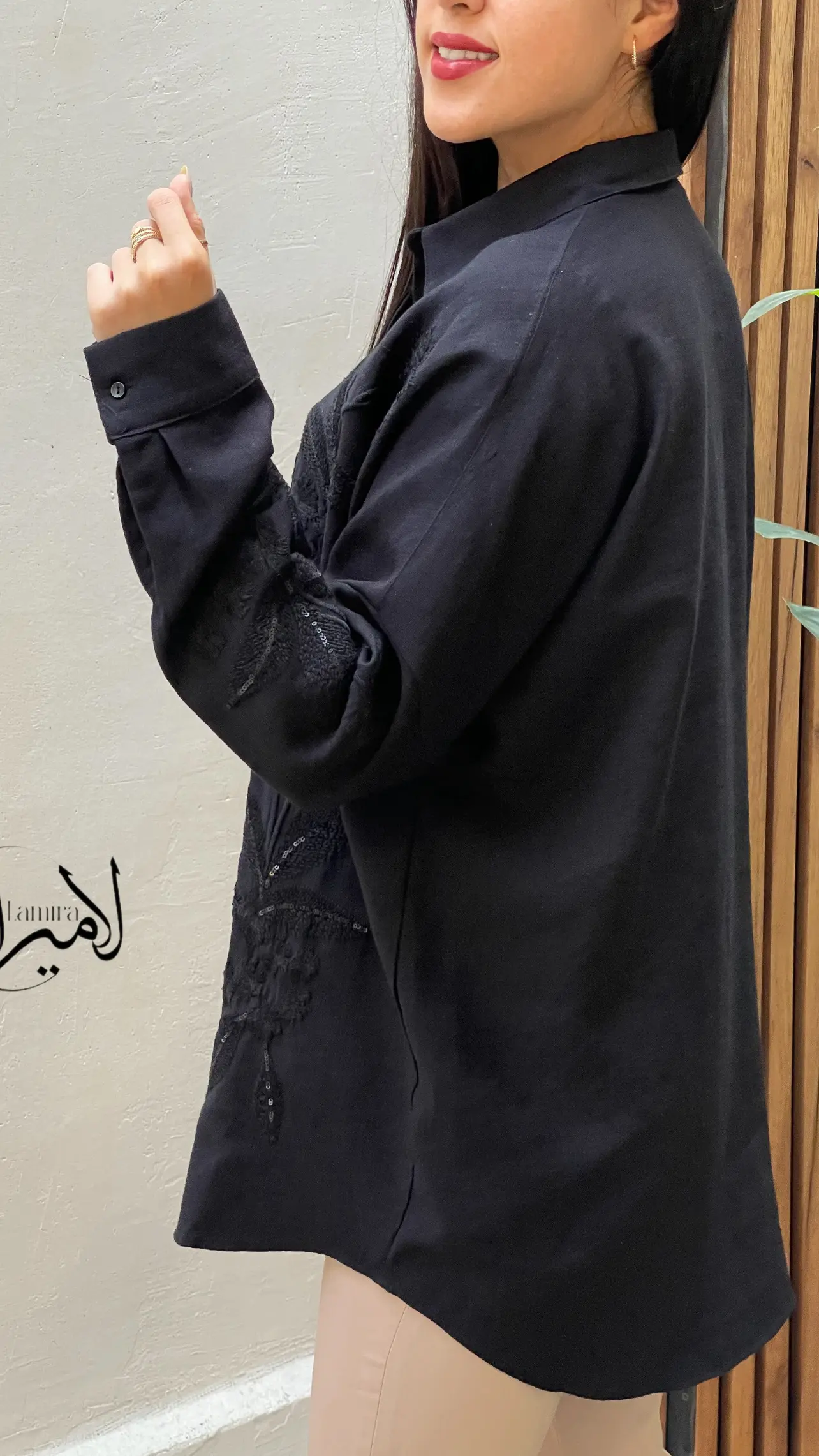 شومیز مانتویی مجلسی ترک طرح آلاله